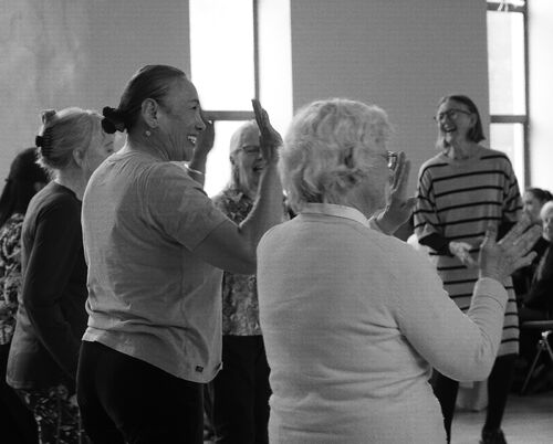 People applauding