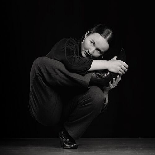 A dancer in a movement