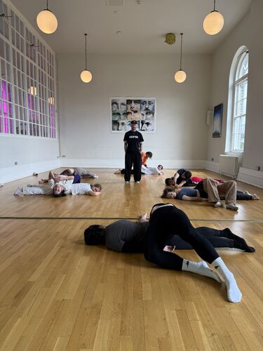 Dancers in a movement